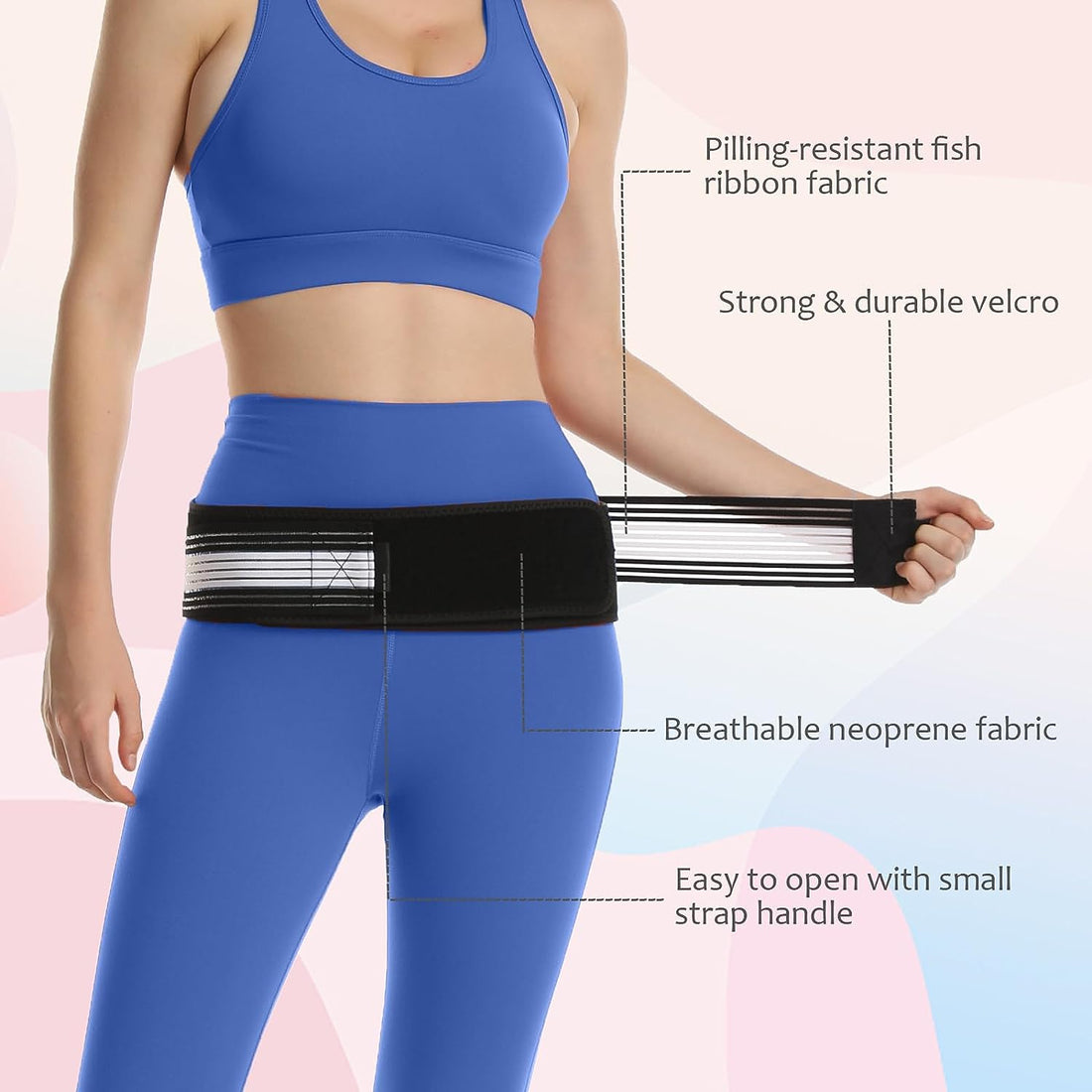 Sacroiliac SI Joint Hip Belt – Relief For Sciatica & Lower Back Pain ...