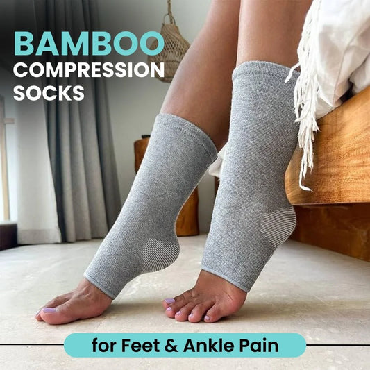 Bamboo Compression Swelling/Pain Healing Socks (Pack of 2)